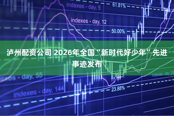 泸州配资公司 2026年全国“新时代好少年”先进事迹发布